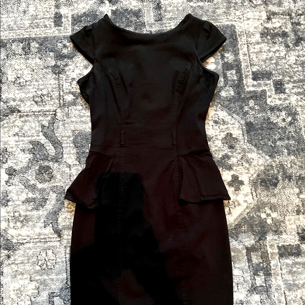 XOXO black midi dress.